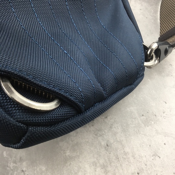 Tumi Navy and Brown Men's Sling Bag - Picture 8 of 8